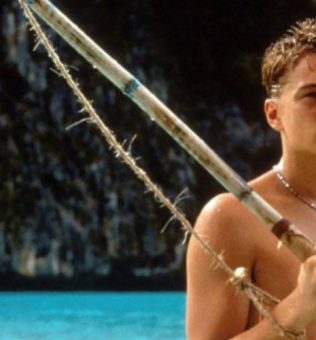 leonardo dicaprio la playa