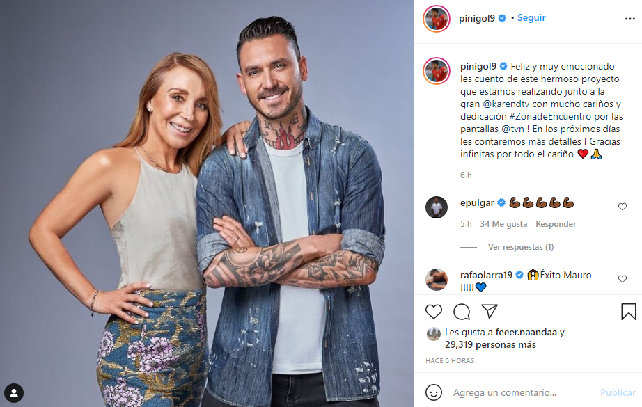 Mauricio Pinilla debutará en nuevo programa junto a Karen Doggenweiler