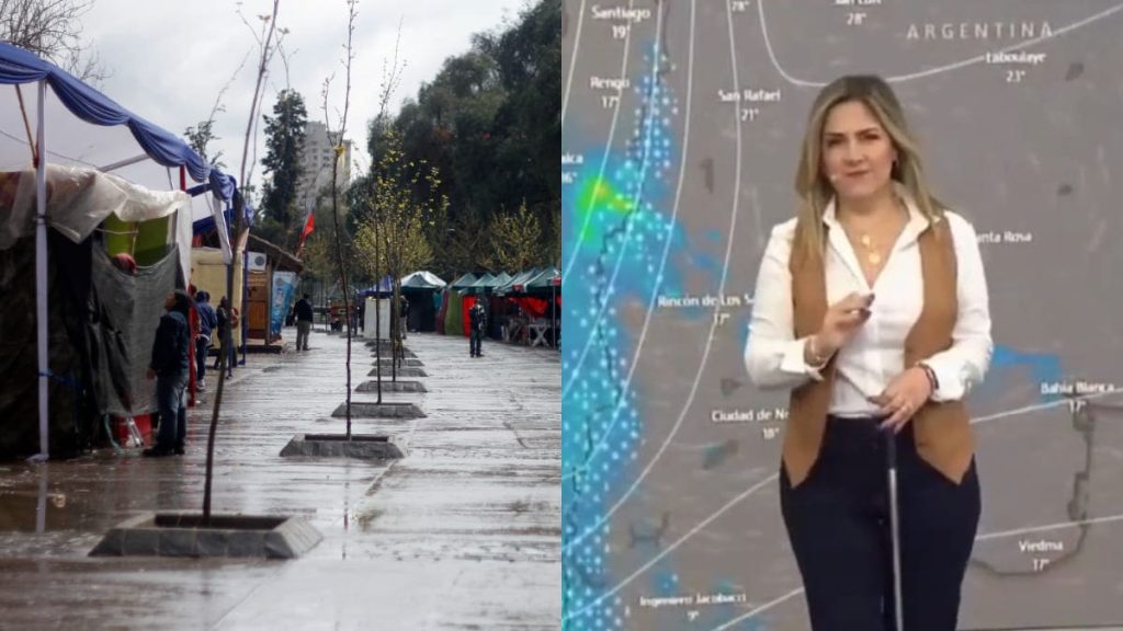 Lluvia Y Ola Polar En Santiago