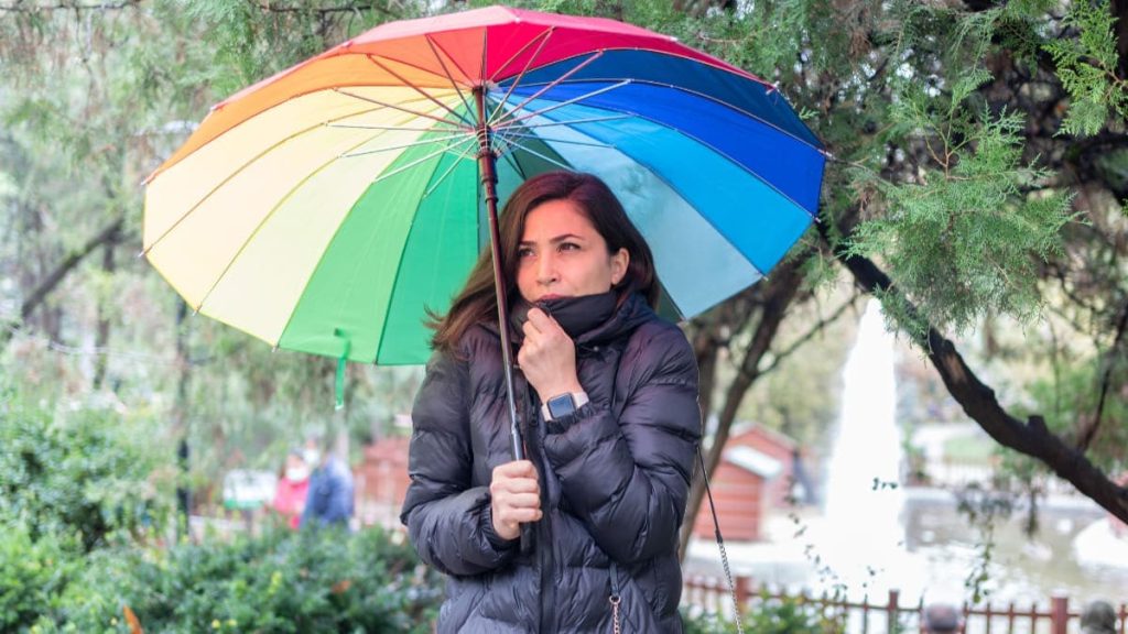 Ola Polar Y Lluvia En Santiago