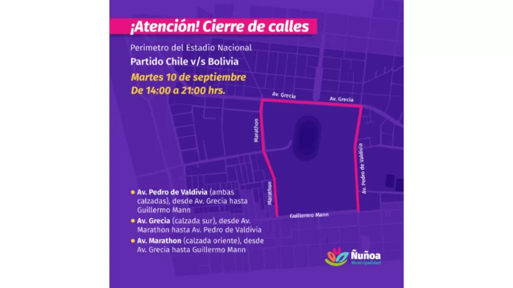 Corte De Calles En Ñuñoa