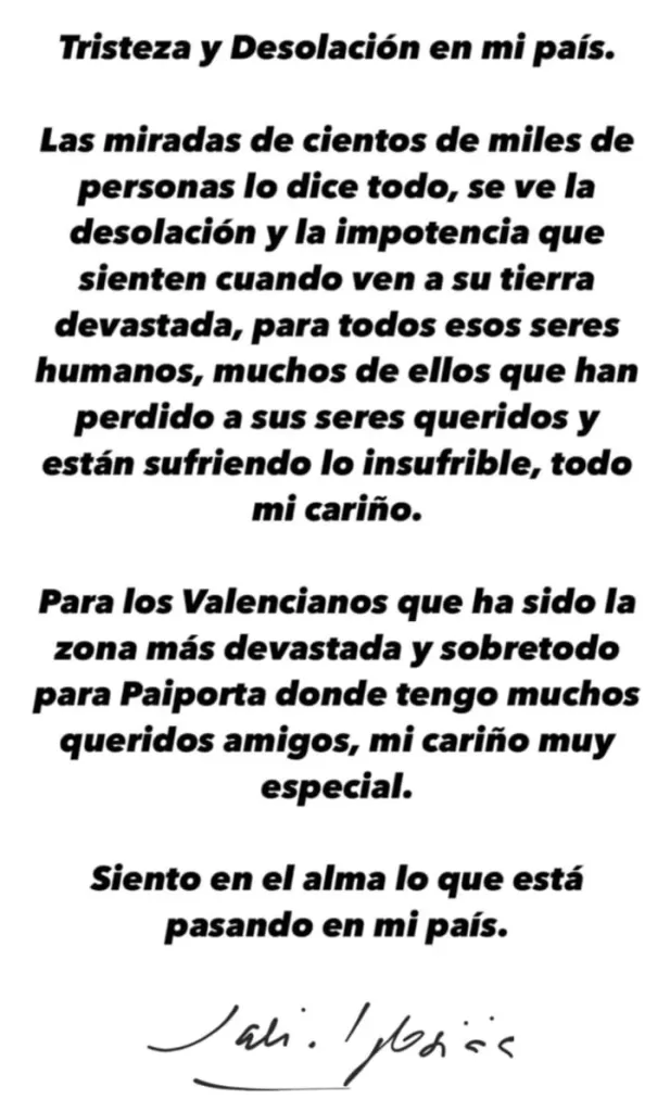 Julio Iglesias Sobre Valencia