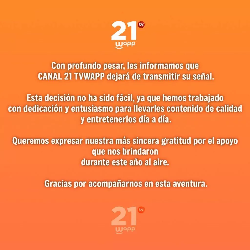 CANAL 21 TVWAPP